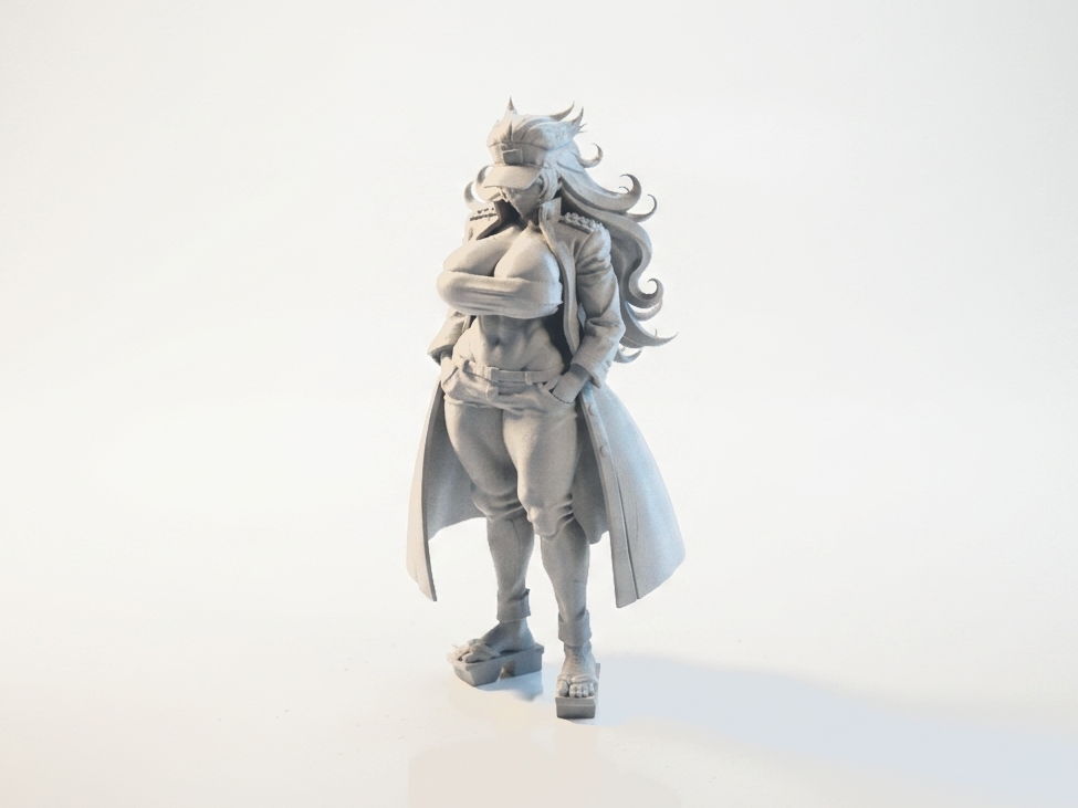 Anime Warrior Figurine Female Character 3D Printable