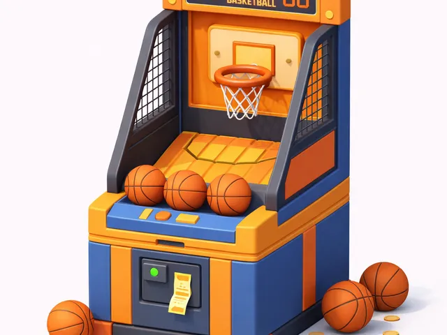 Low Poly Arcade Basketball Machine
