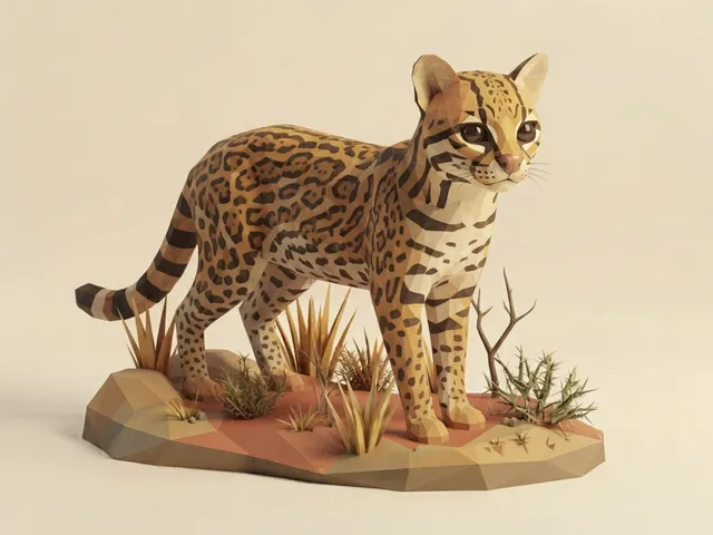 Low Poly Ocelot