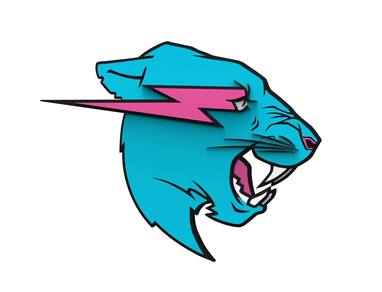 MrBeast 3D Logo - Wall Mount