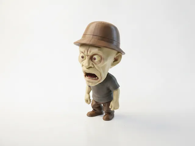 Surprised Man Character Figurine 3D Printable
