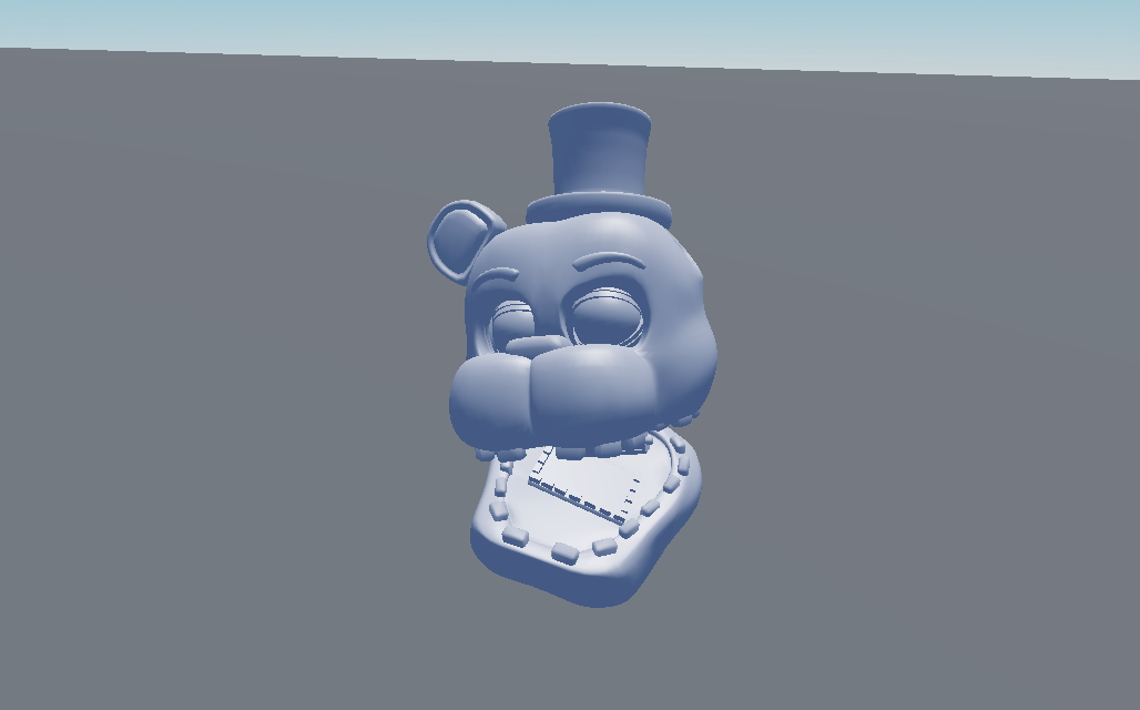 Golden Freddy head with Endo-skeleton