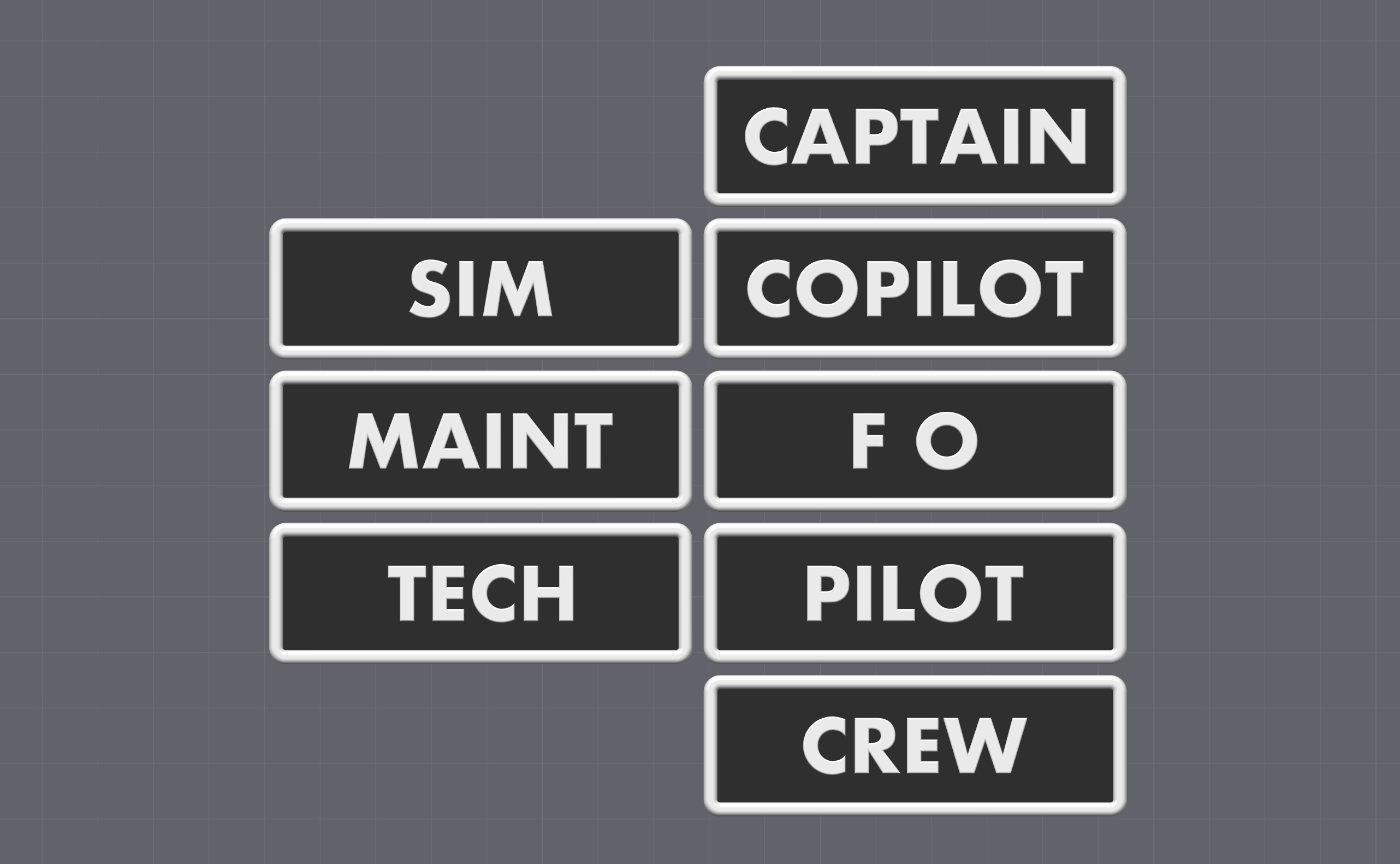AVIATION Patches (3x1 inch velcro)