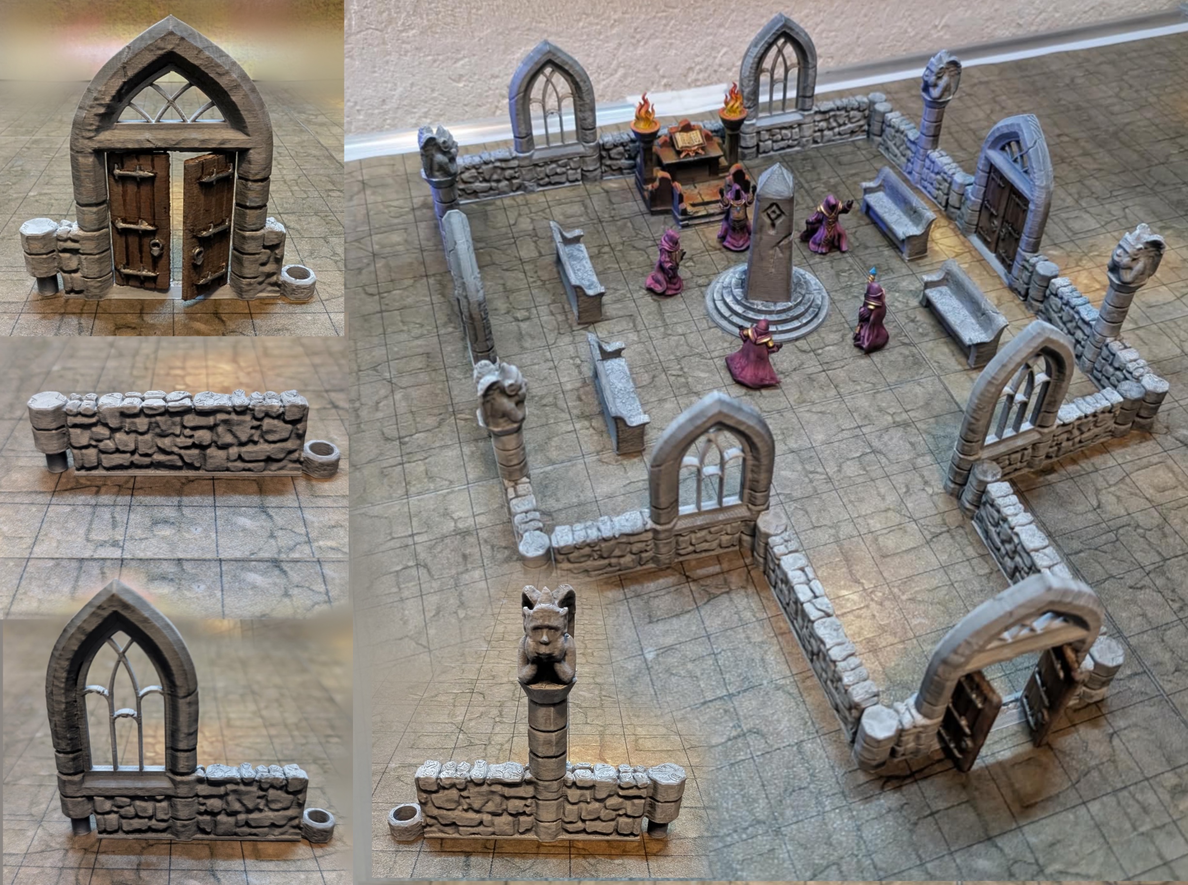 DungeonSticks Cathedral / church modular tabletop terrain