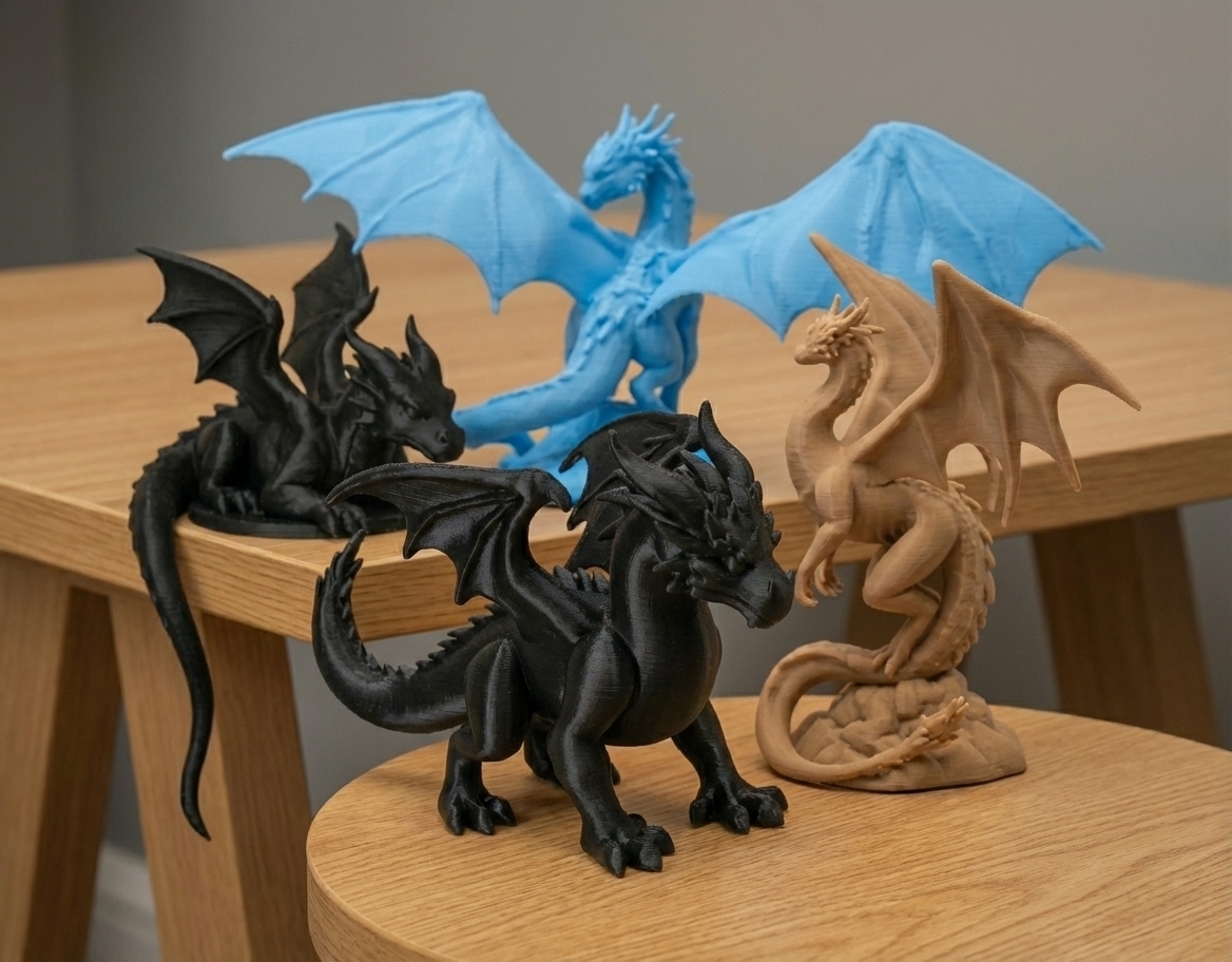 Fourth Wing Dragon STL Bundle - Tairn, Sgaeyl, Andarna (4 Models)