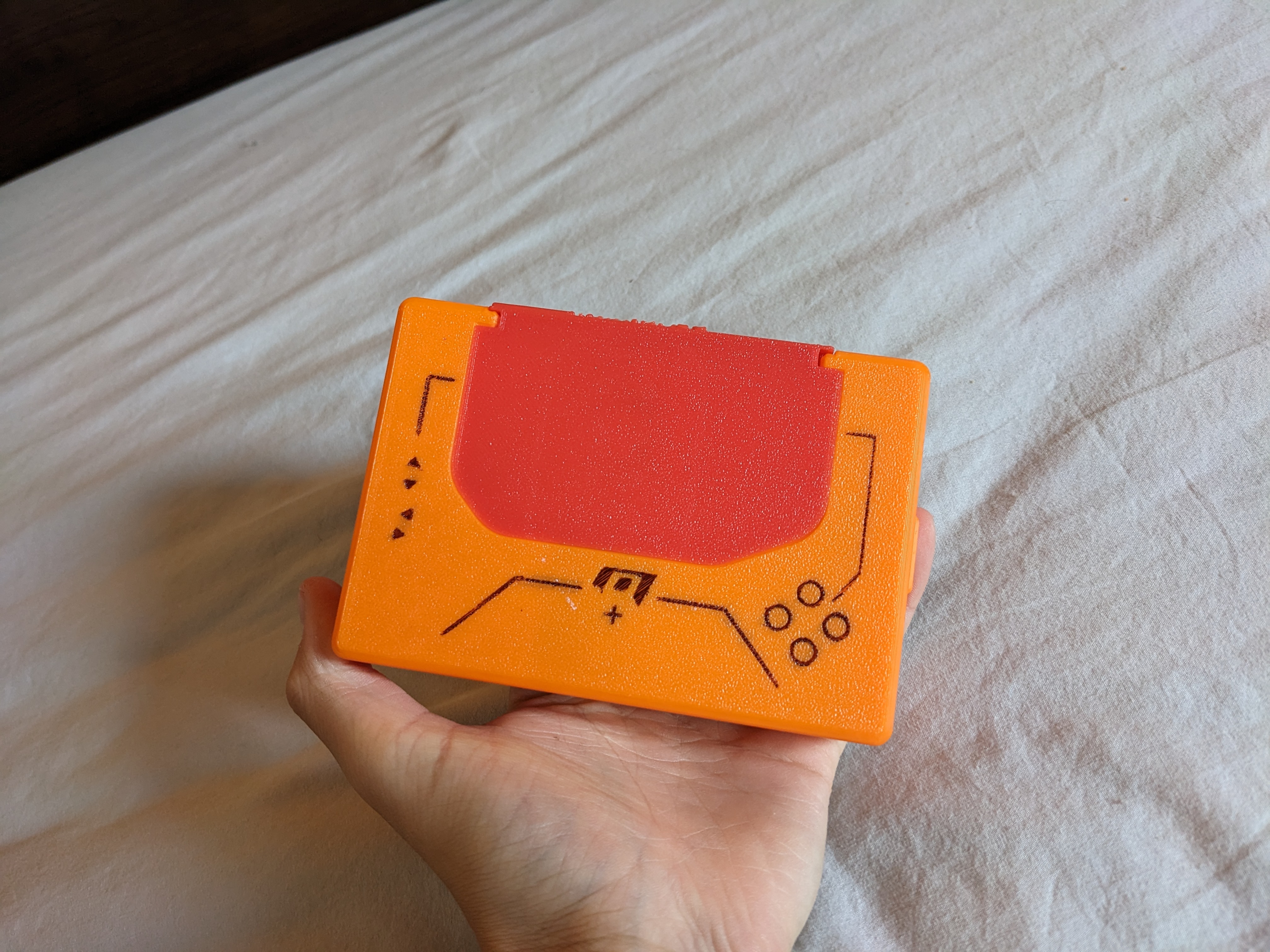Miyoo Mini Plus GripCase Cover 3D model thumbnail