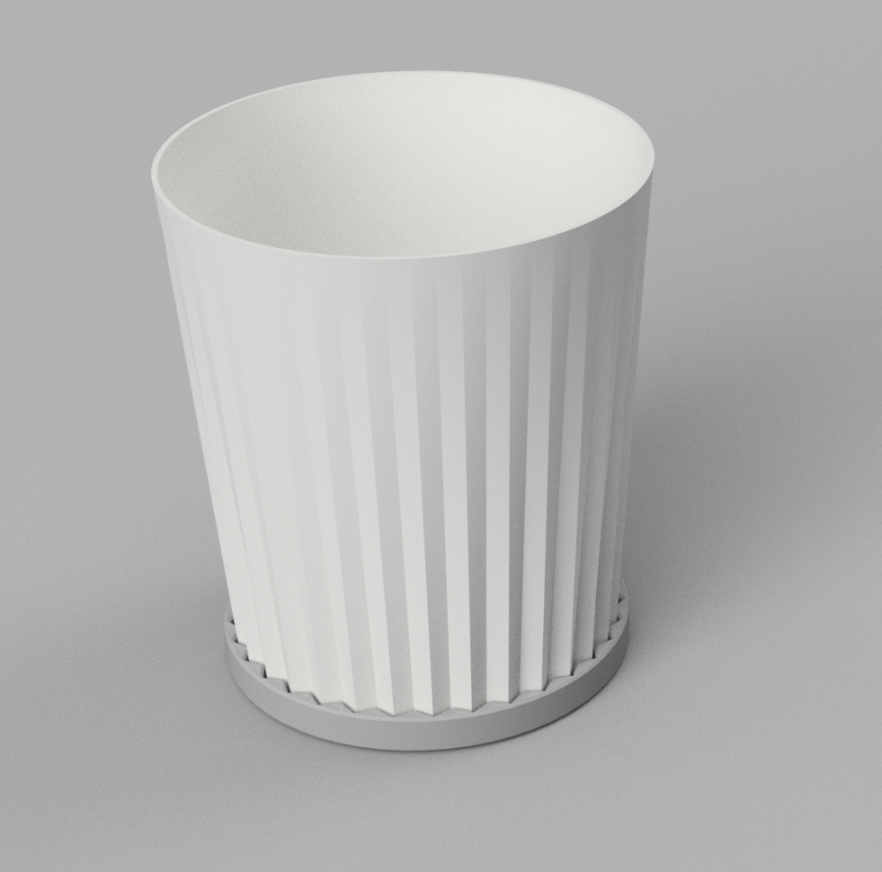 Flower pot with and without stand
