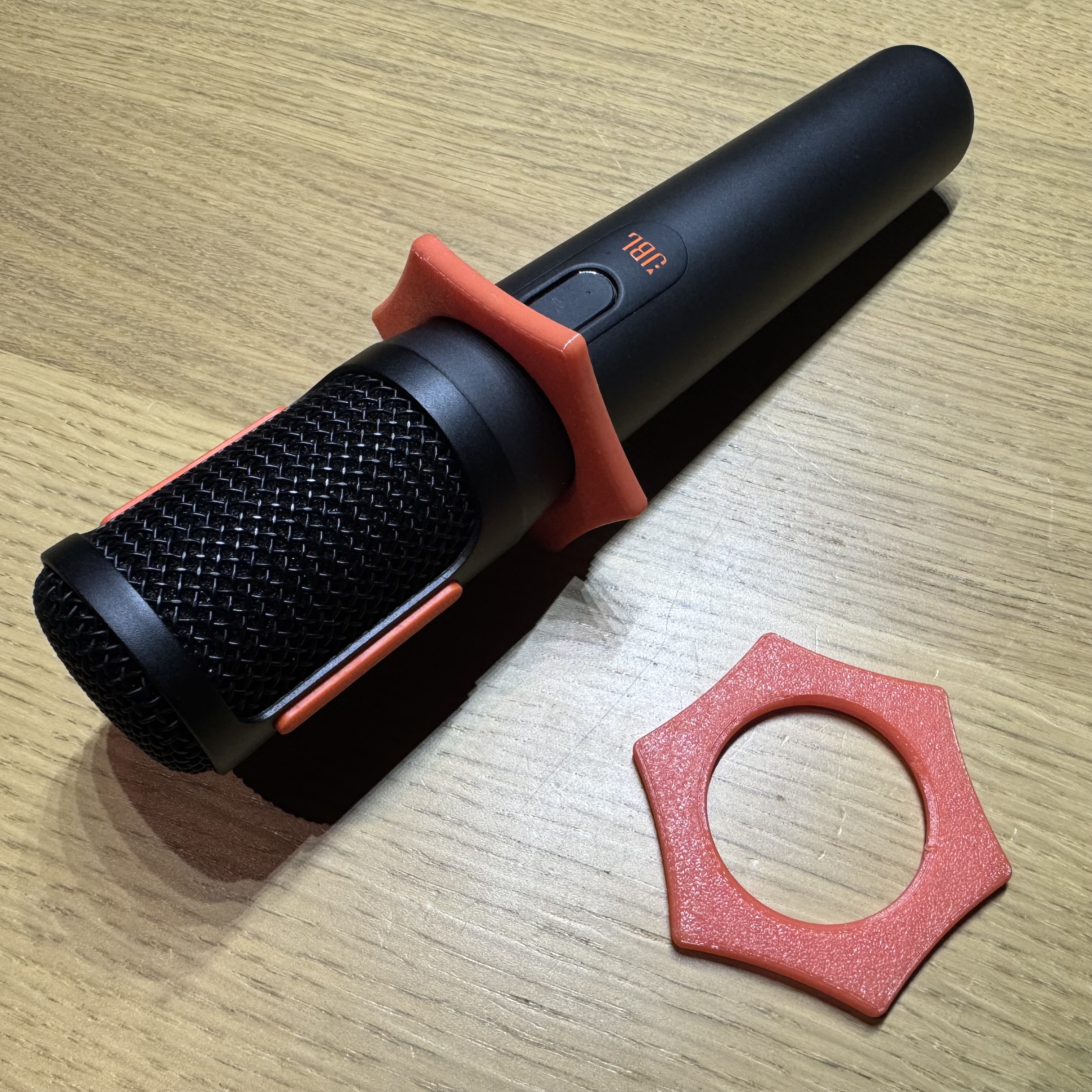 JBL wireless microphone anti-roll/drop collar