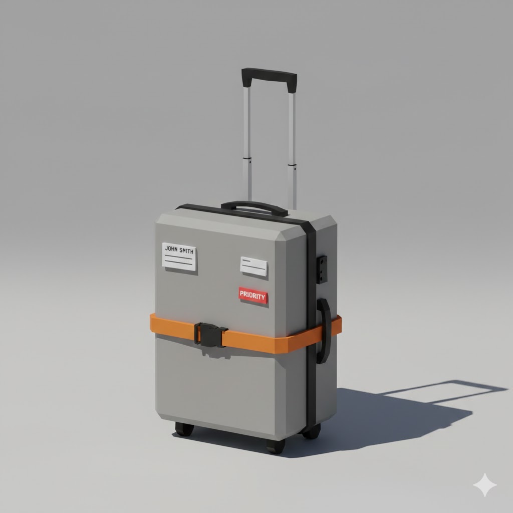 Low Poly Suitcase
