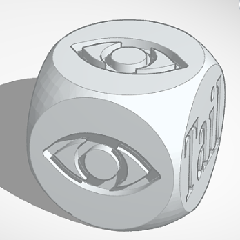 Eyes or Tails Coin Flip Dice