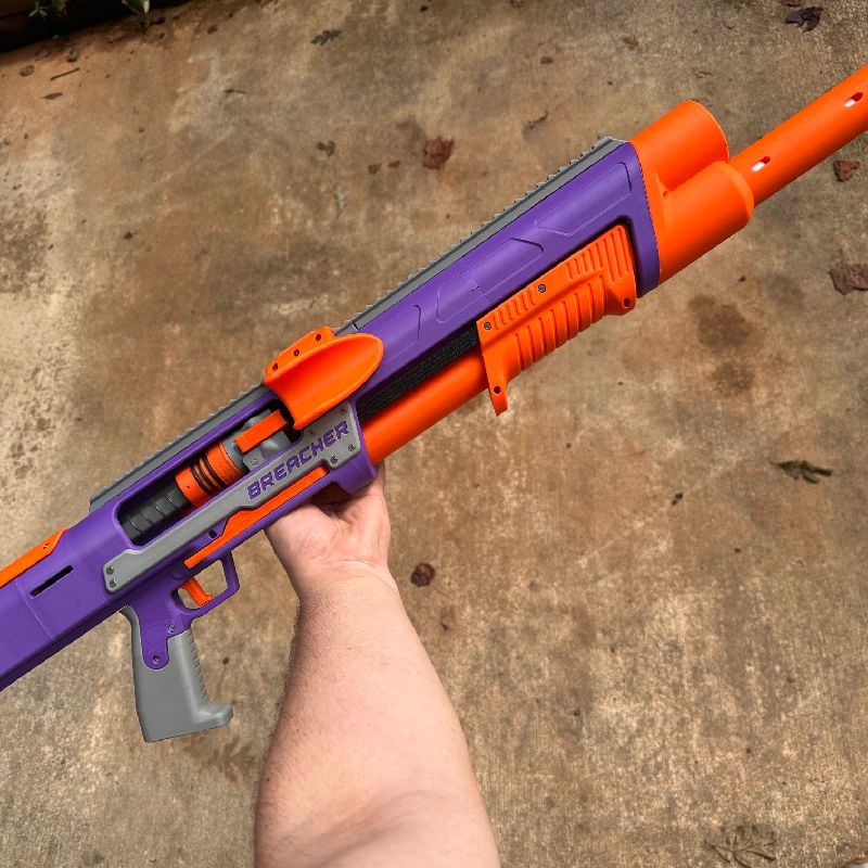 Breacher - Shell Ejecting Nerf Shotgun (Tube Magazine!) (3D Printed ...