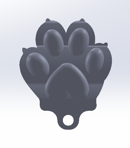 paw keychain — miniatura 2