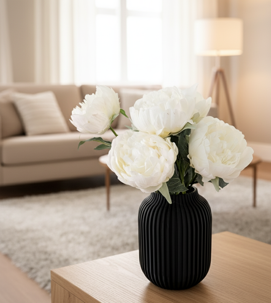 striped modern Vase