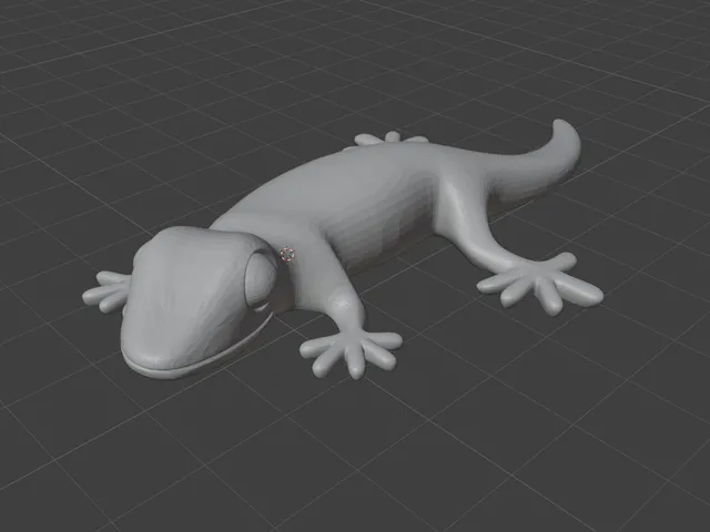 Gecko fridge magnet 5x5mm