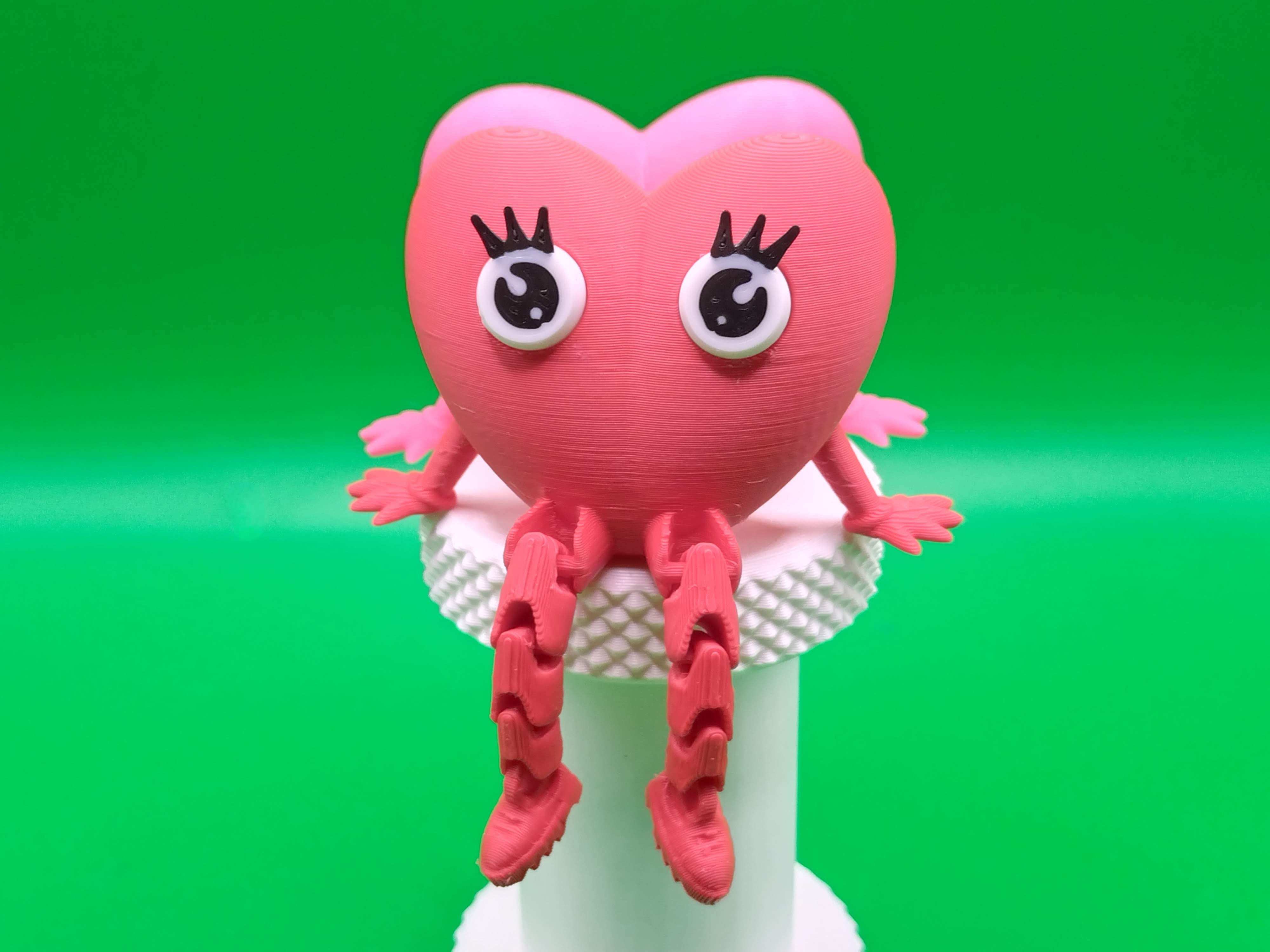 Heart with articulated legs