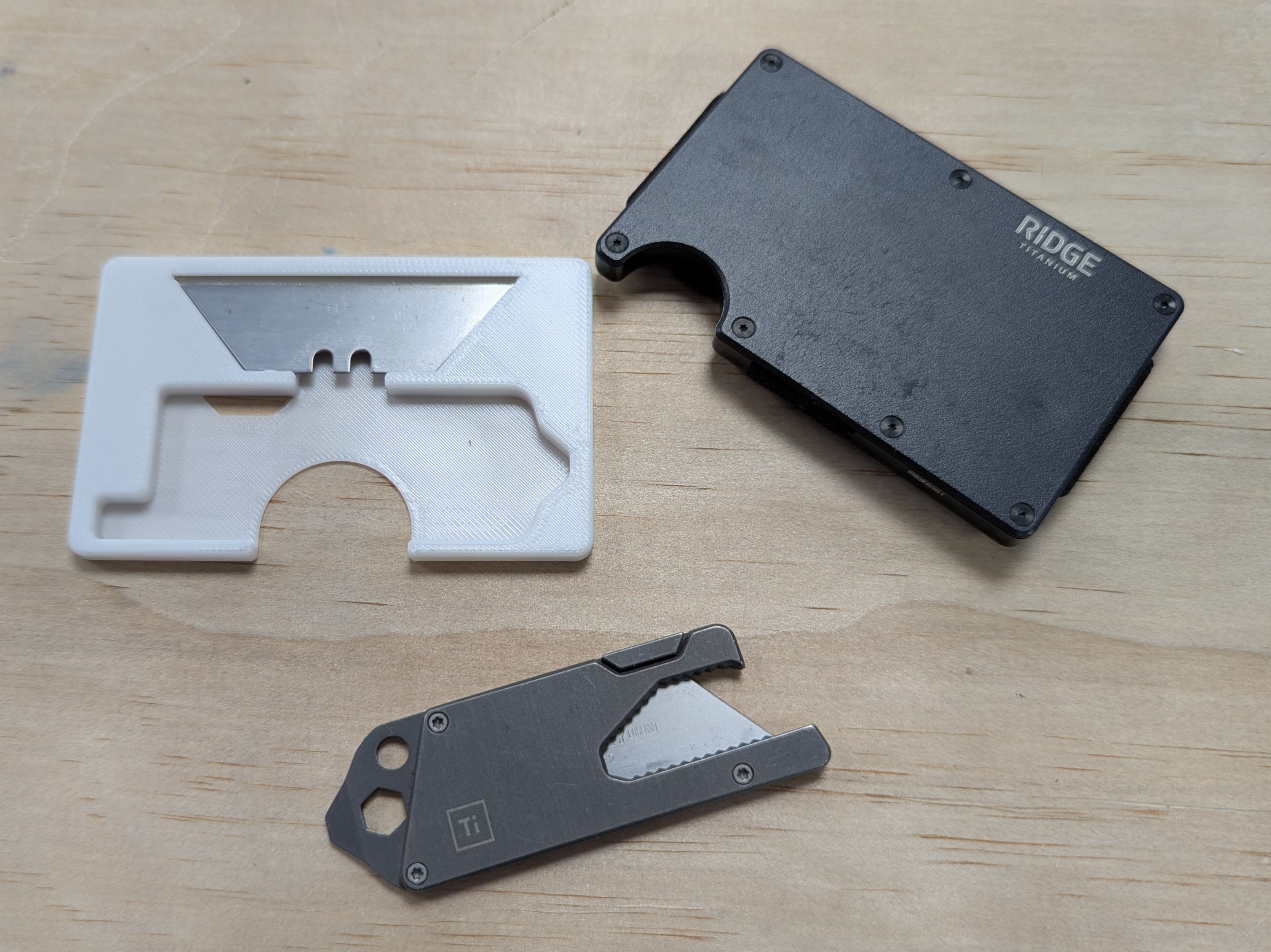 Ridge Wallet Insert for BIGiDESIGN Titanium EDC Pocket Tool