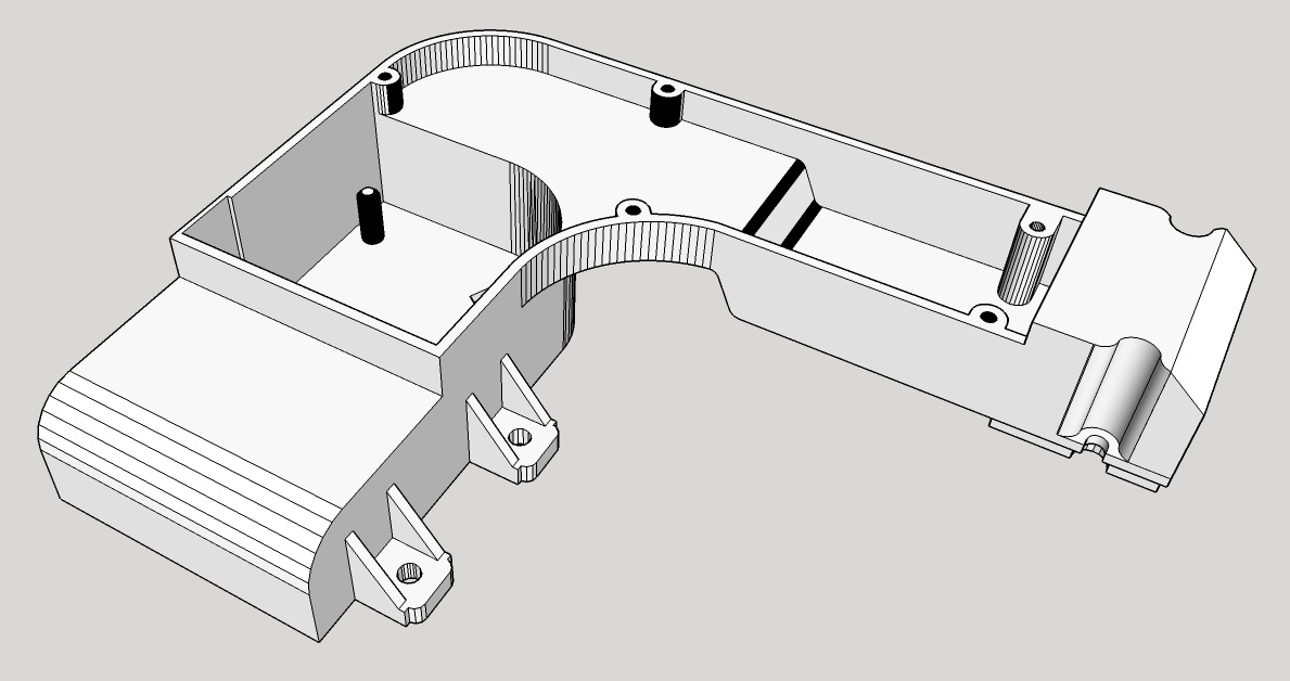 Rear Ventilation duct for FlashForge AD5M/5M pro