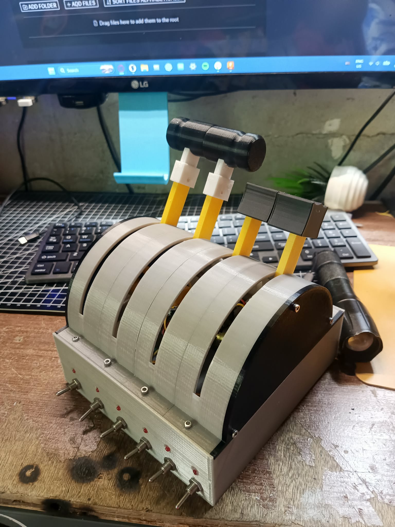 Throttle for Flight simulator 4 axis