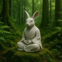 Bunny-bunny Meditating