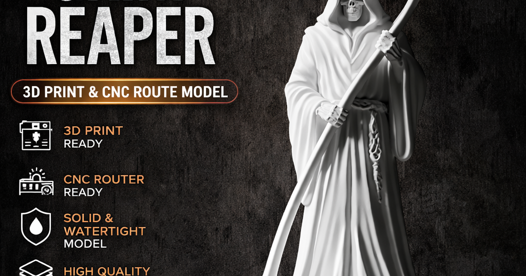 Grim Reaper Statue 2 #RoZ by RuslanOz | Download free STL model ...