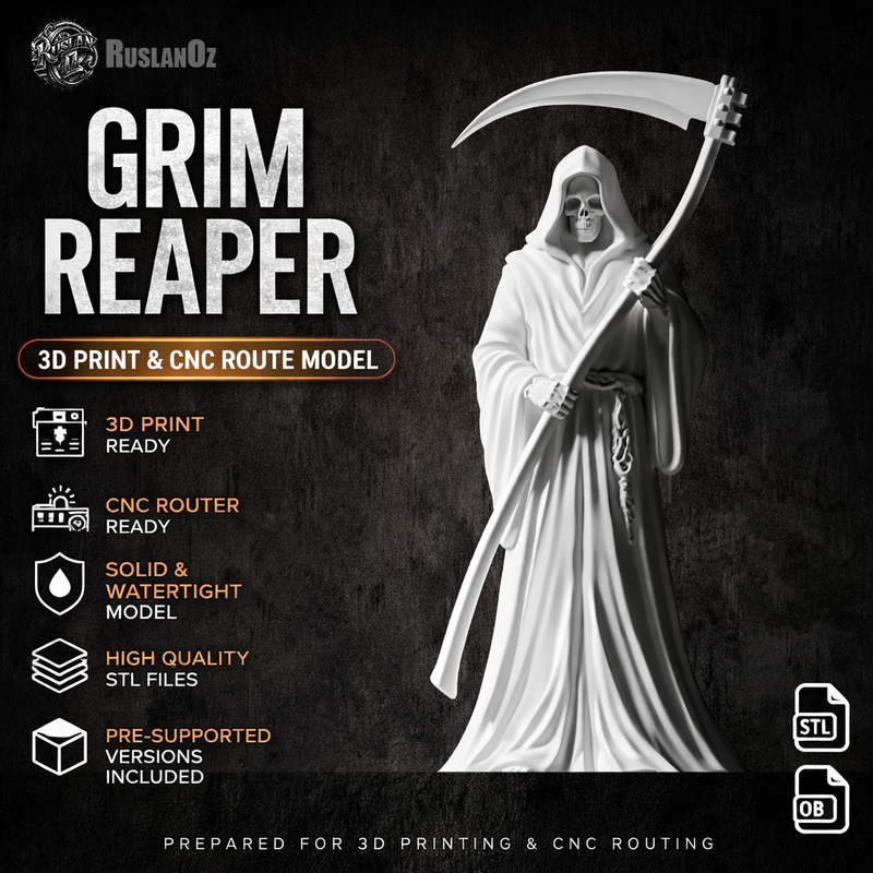 Grim Reaper Statue 2 #RoZ by RuslanOz | Download free STL model ...