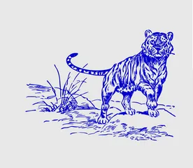 wall art tiger