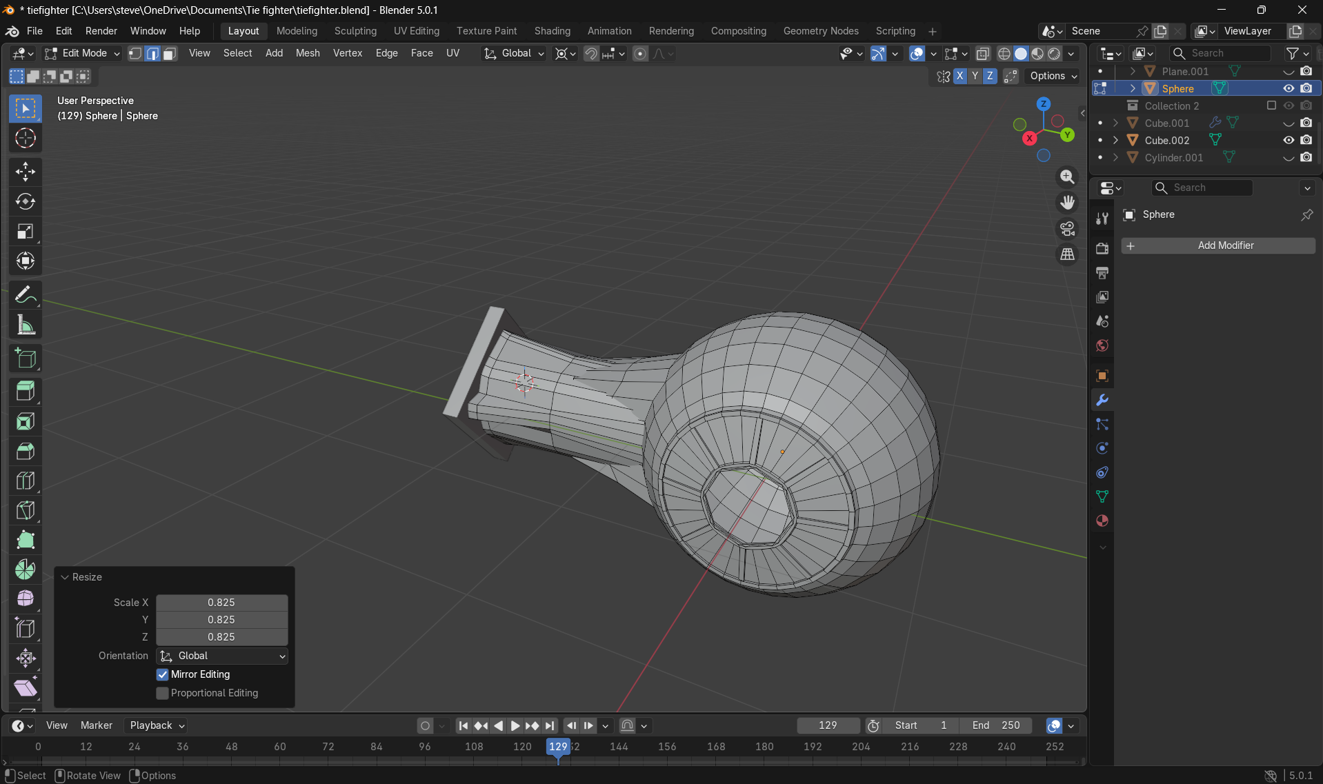 Miniatura 3 do modelo 3D Tie Interceptor