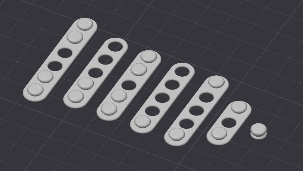 Miniatura 2 do modelo 3D Strap modular parts