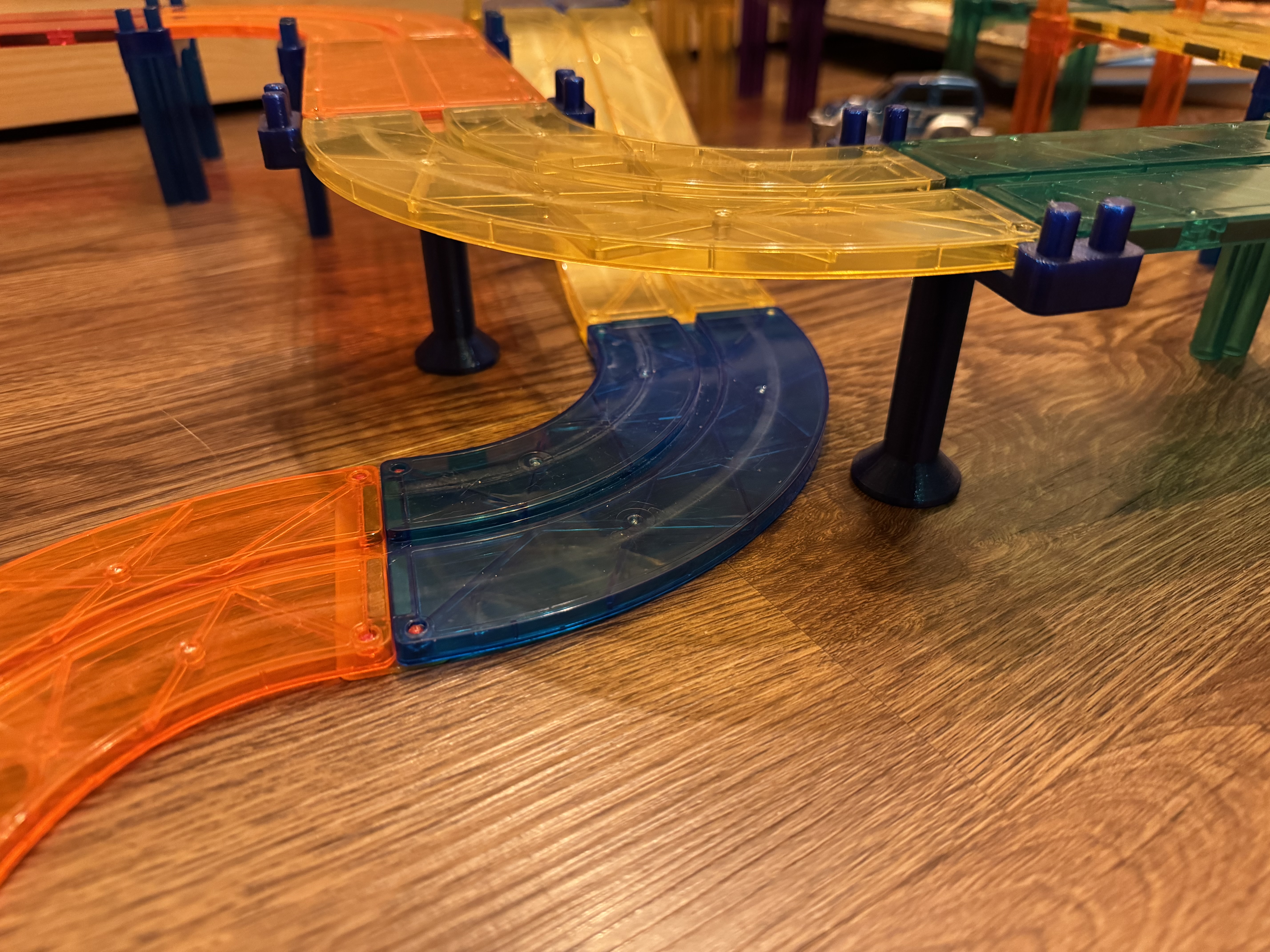 EliFix magnetic car track single pillar stand