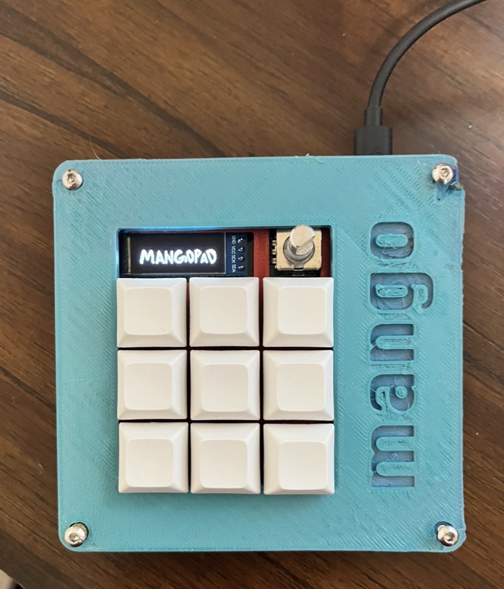 MangoPad - A macropad designed with a mango aesthetic.