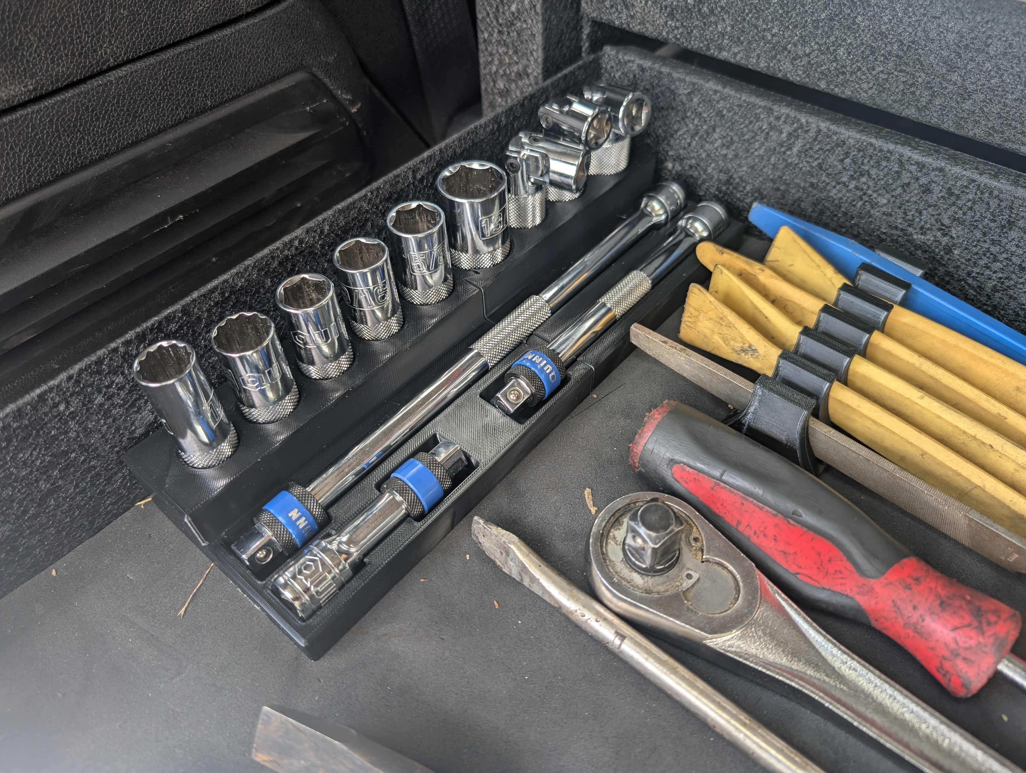 Quinn Spark Plug Socket Set Organizer Magnetic Holder
