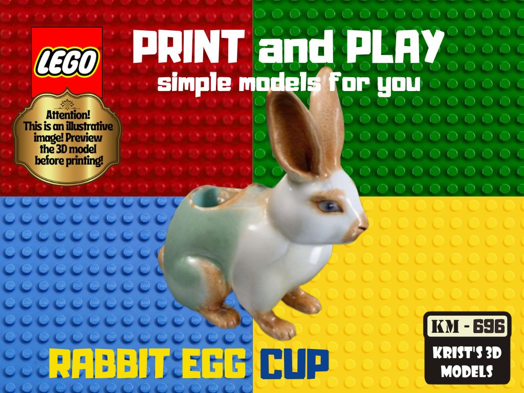 easter rabbit egg cup