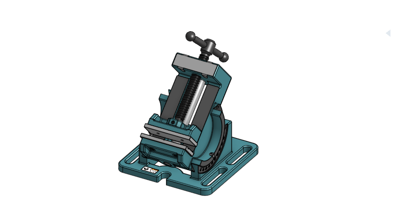 Angle adjustable bench vice