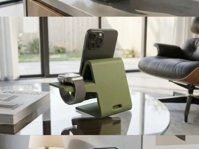 Modern Desk Stand for iPhone & Apple Watch - Cooling Vents