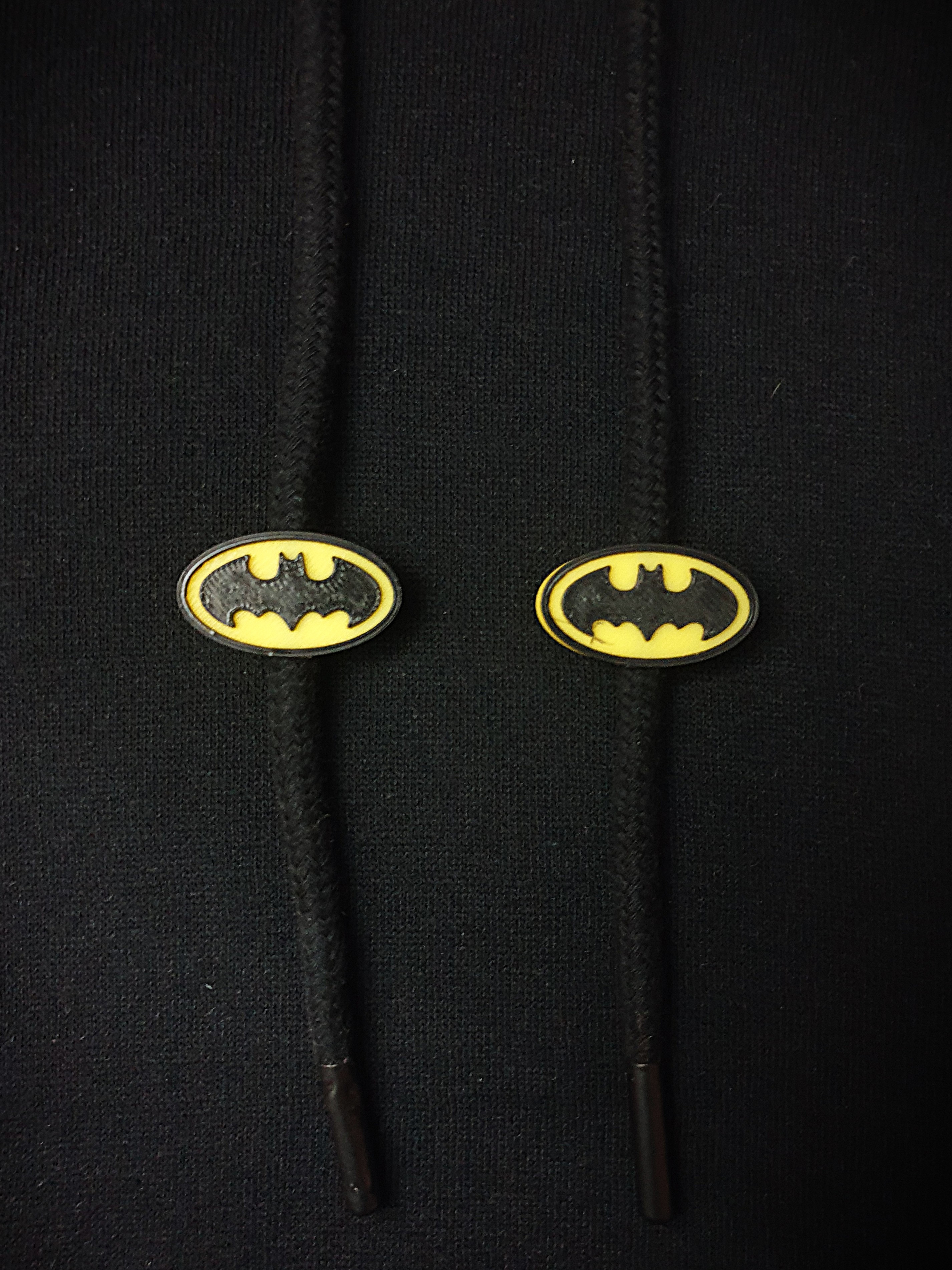 Batman Old Sign / Logo Drawstring Beads Hoodie!