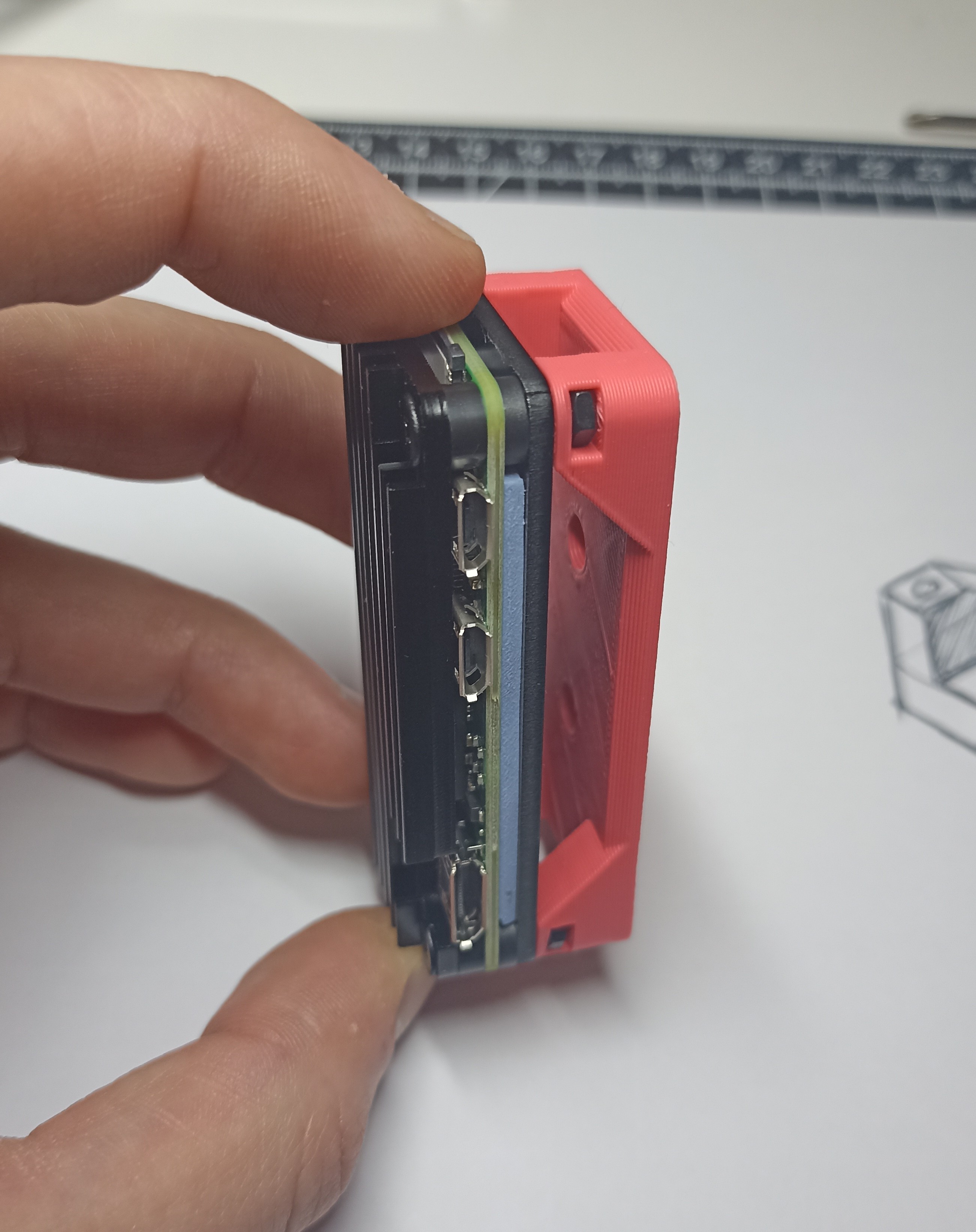 Open Frame Mount for Raspberry Pi Zero with Passive Heatsink