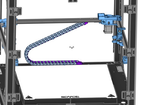 Customizable Cable Chain for SV08 MAX – Easy Print & Maintenance