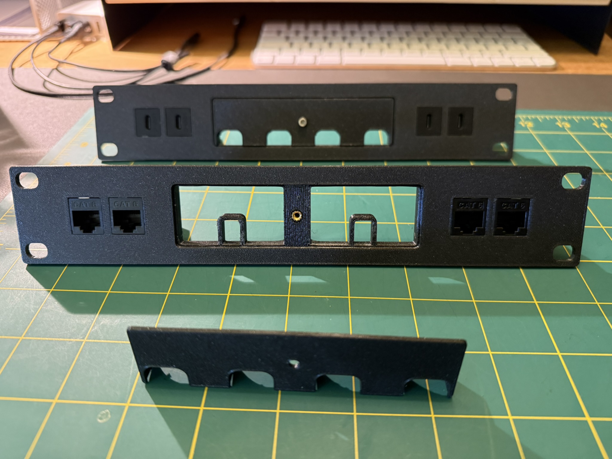 10" Homelab Rack 1U Cable Management Module