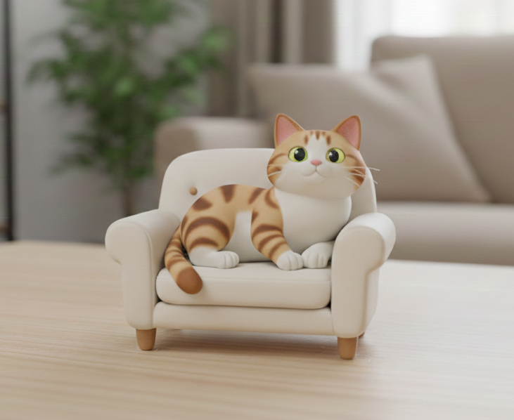Cat on couch