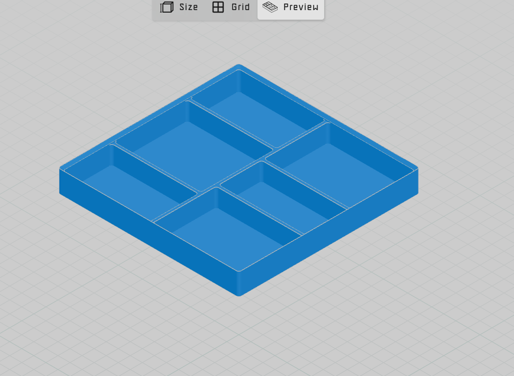 Miniatura 3 do modelo 3D Stackable desk organiser