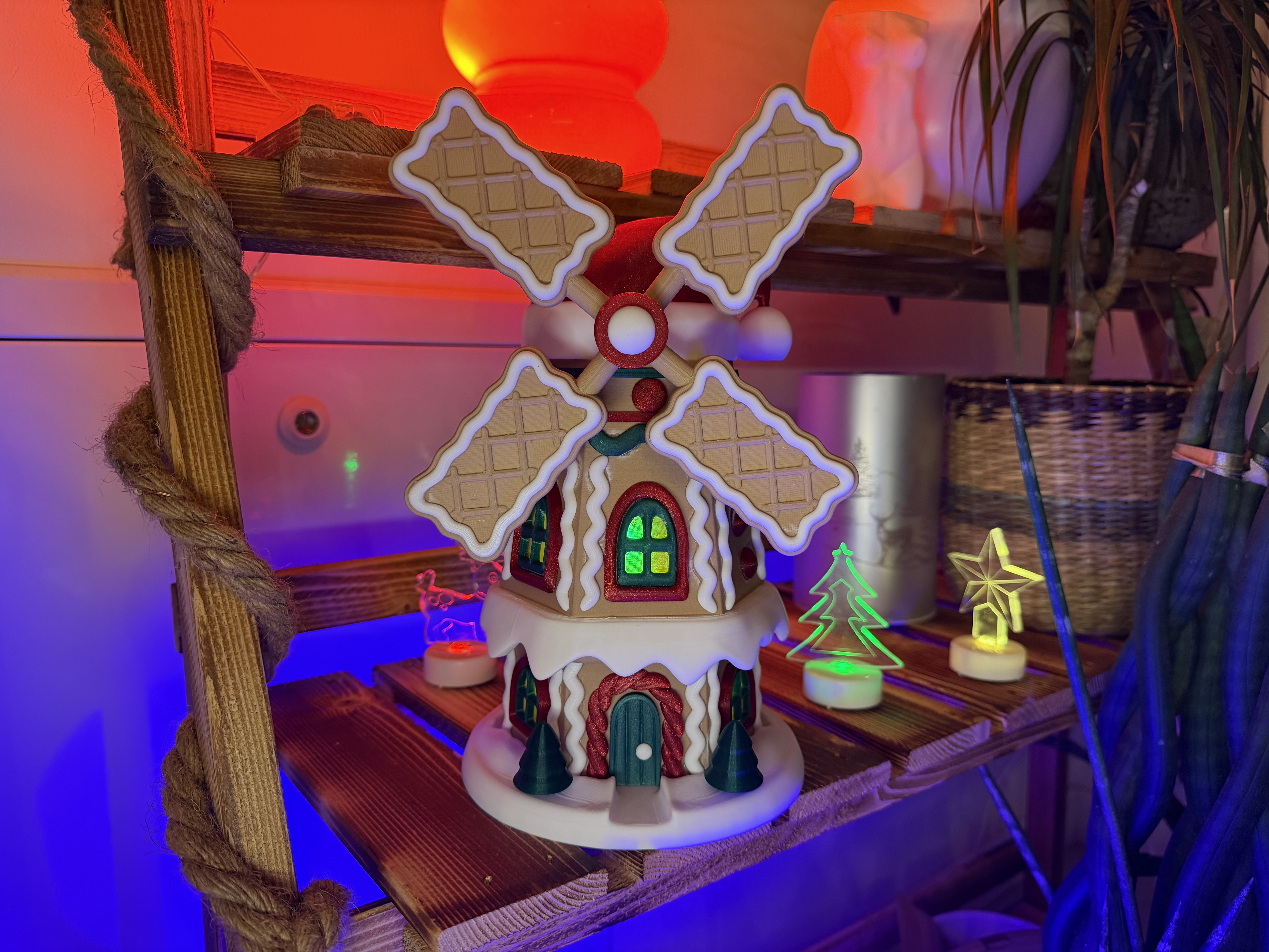Christmas Gingerbread Windmill – Multicolor Without AMS — miniatura 10
