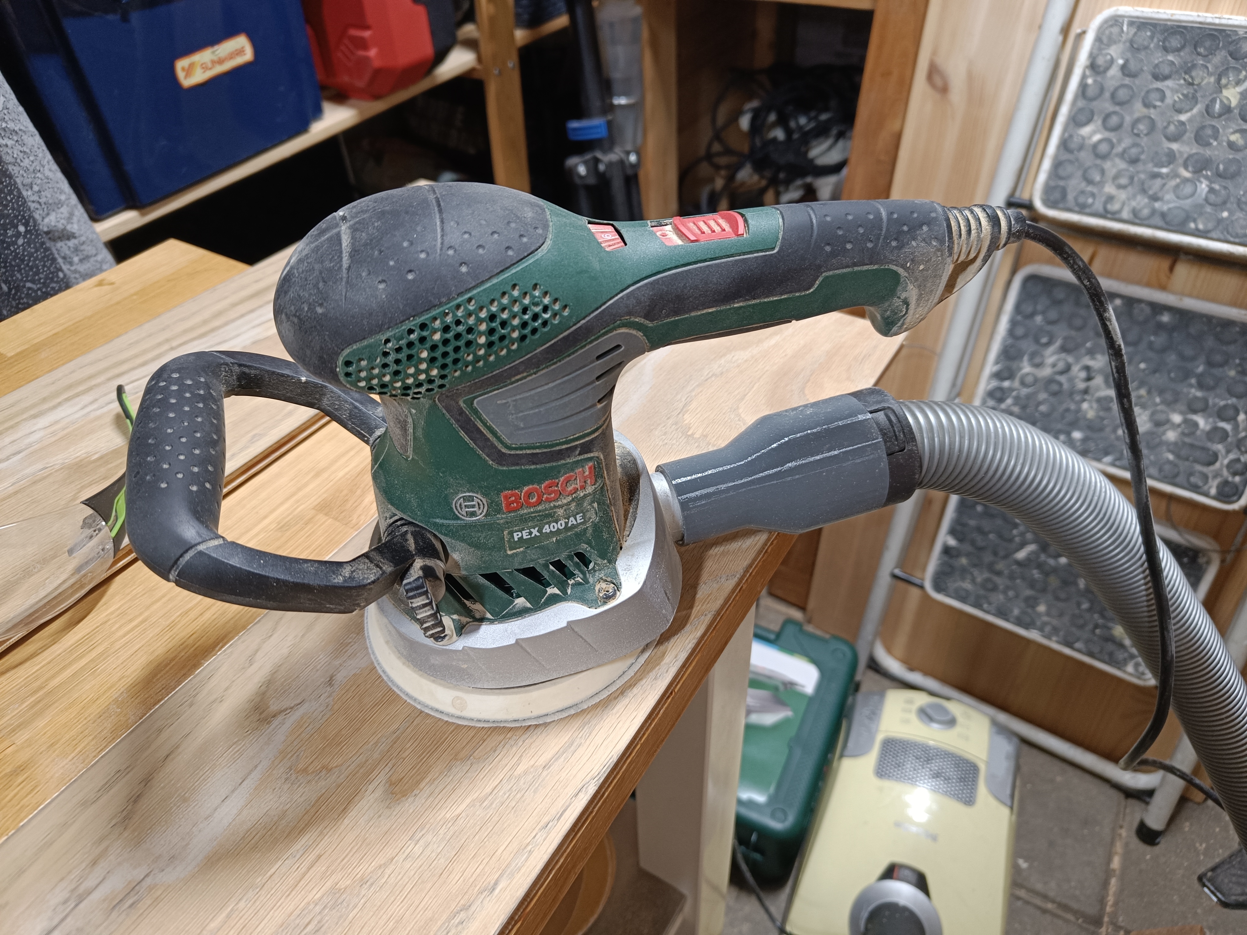 Bosch PEX400AE Sander vacuum adapter for Miele hose