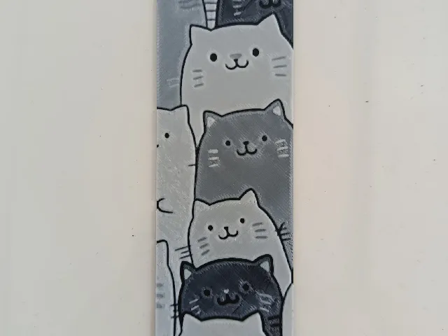 Cat bookmark Hueforge