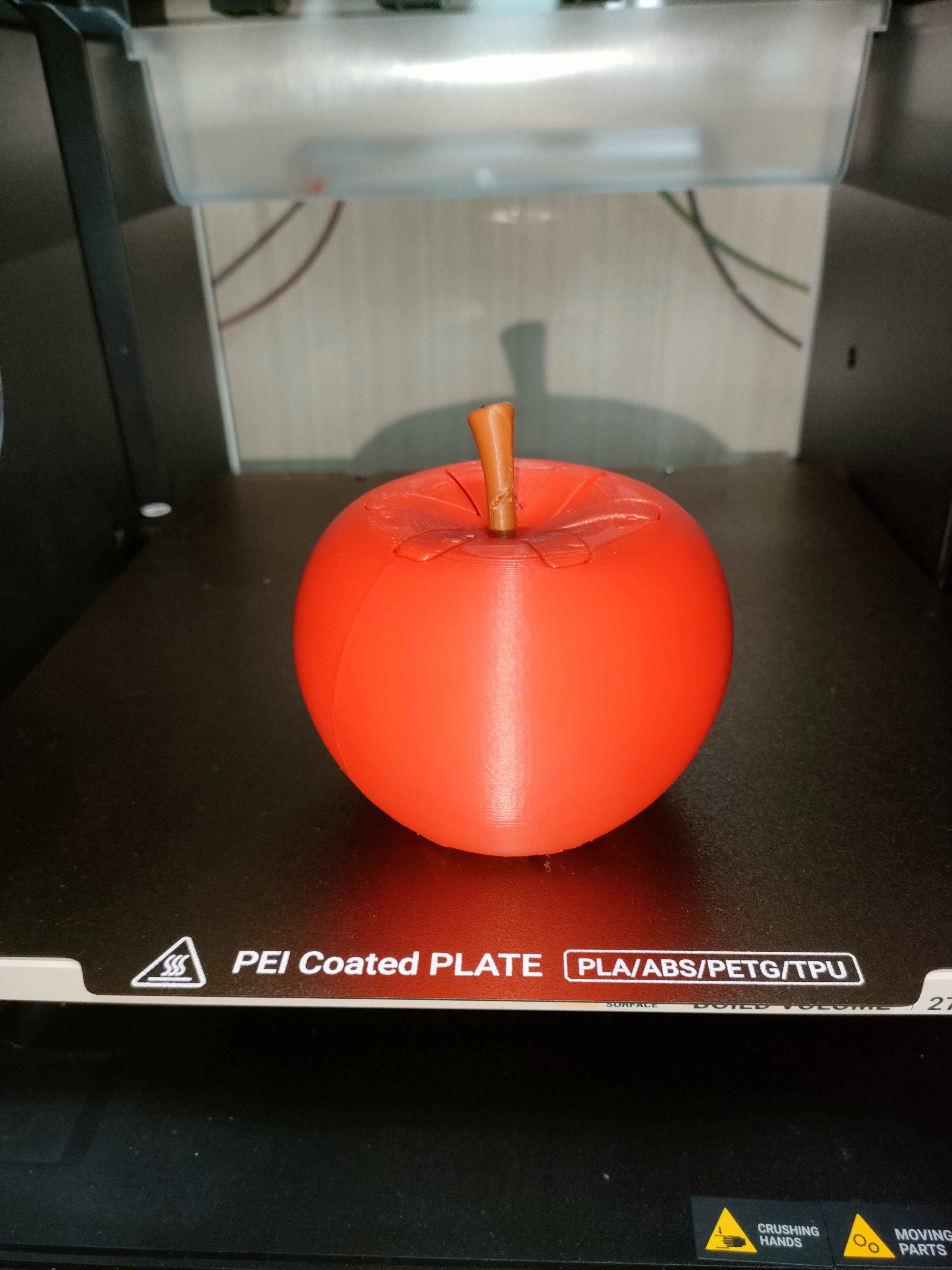 Twist Reveal Apple – Rotating Core Sculpture