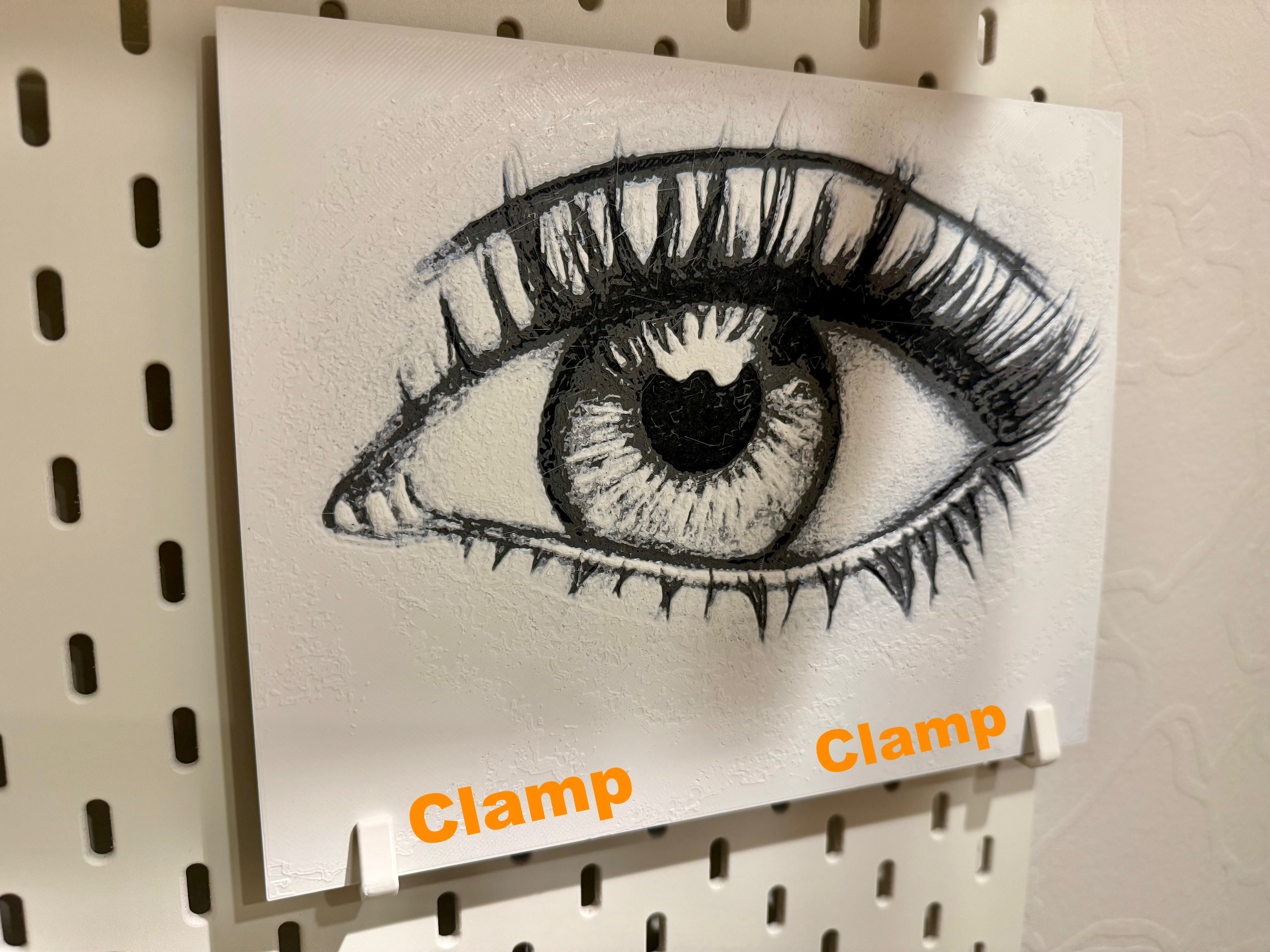 IKEA SKÅDIS Clamp for HueForge Filament Paintings