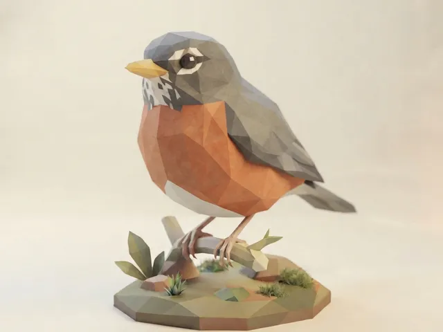 Low Poly Robin