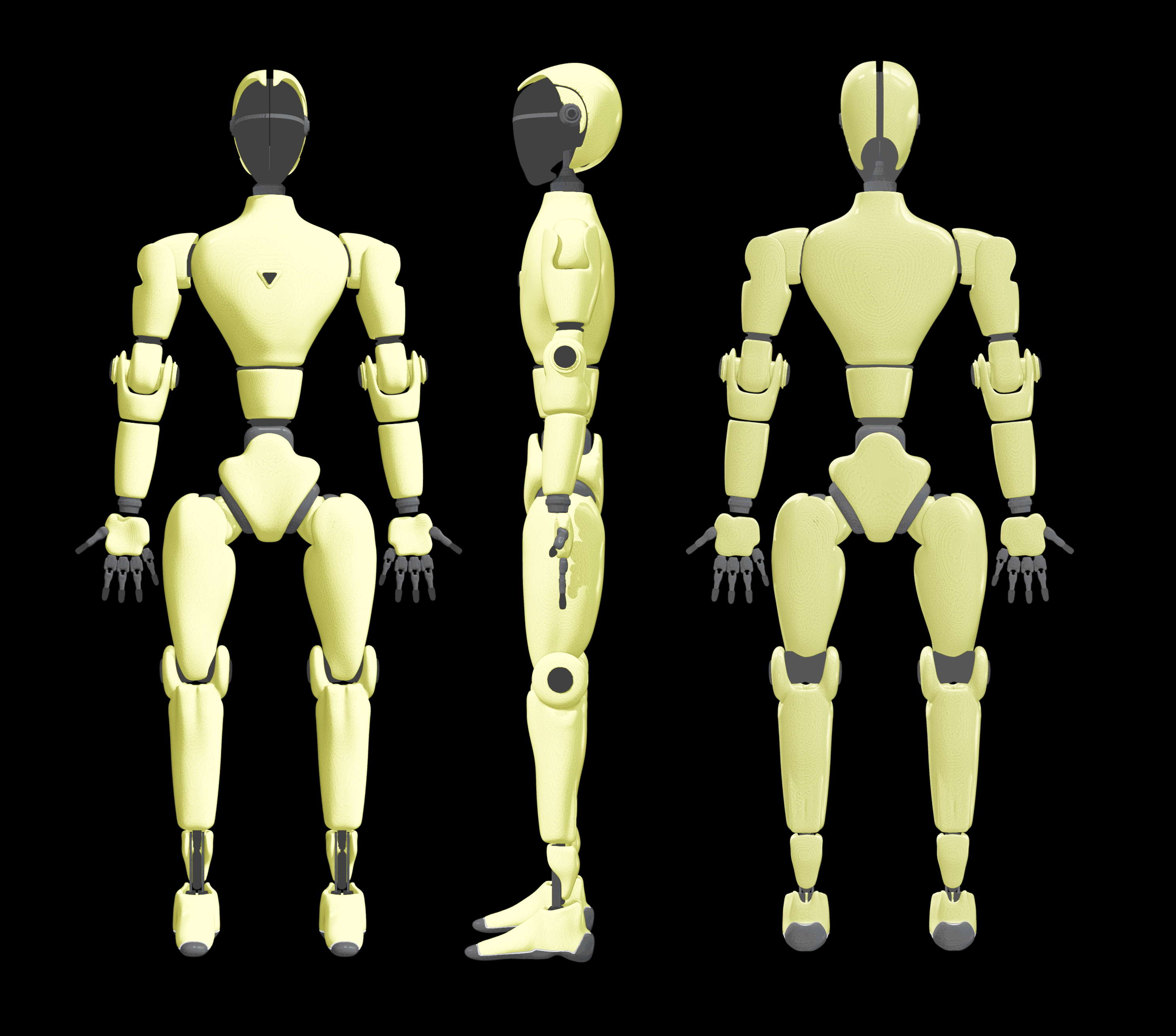 H4 : Série R2 – Robot Humanoïde 3D Avancé