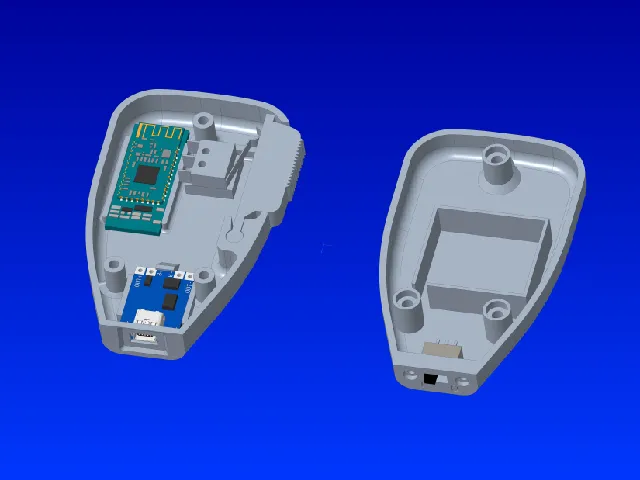 ESP32 Bluetooth Remote PTT Enclosure (HM-10 + CW-ID Beacon)