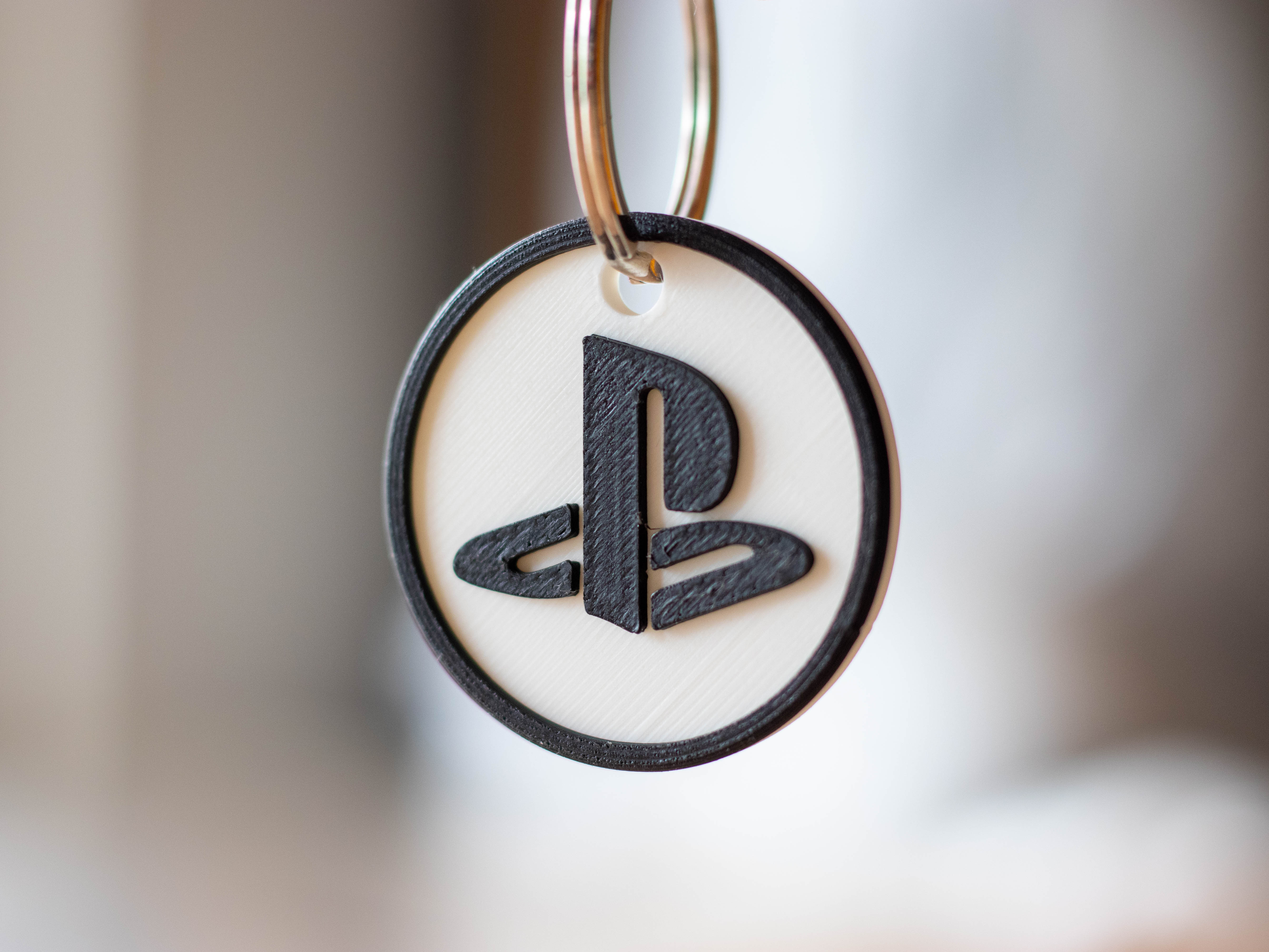 Playstation Logo Keychain