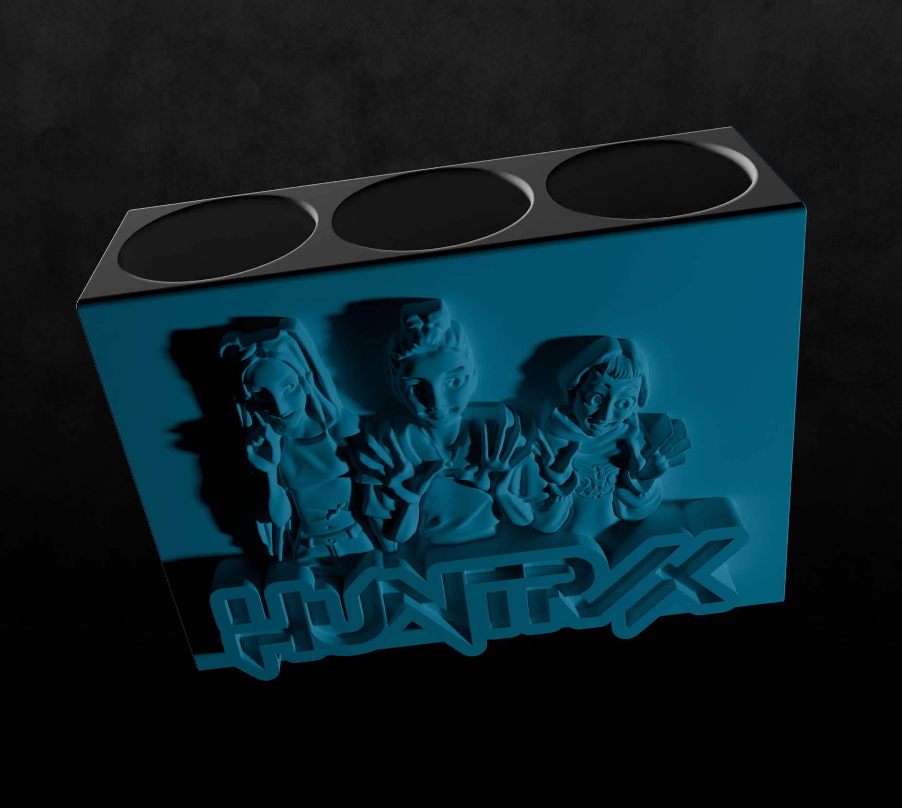 Huntrix Hi Fans pen holder back to school with kpop demon hunters